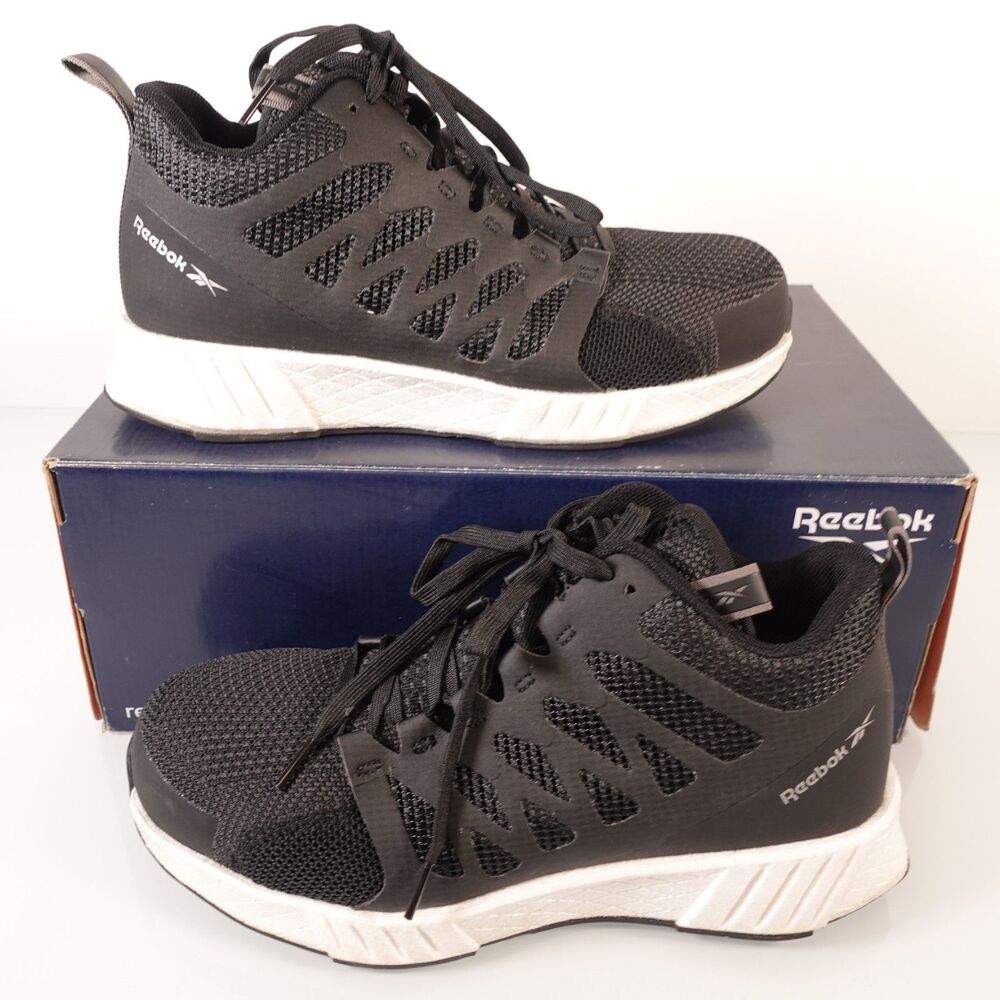 Men’s Shoes Reebok Work Fusion Flexweave Work Composite Toe Black Size 7M RB4316